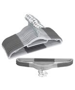 OIKA Plastic Hangers with Tie Rack 16.5in Heavy Duty Non-Slip 30 Pack - $395.03 MXN