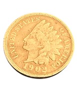 1902 1C Indian Head Cent Red Gem BU Red Gold Full Feathers High Grade Coin - $1,680.43 MXN