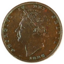 1826 Grande-Bretagne Farthing George V VF État British Foreign Pièce de ... - $1,399.22 MXN