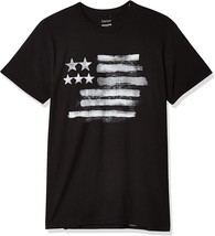 Hanes Mens Short Sleeve Flag Black &amp; White Graphic T-shirt Collection Sz... - £7.46 GBP