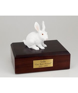 Rabbit White Figurine Pet Cremation Urn Available 3 Different Colors &amp; 4... - £133.39 GBP+