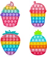 4 Pack Macaron Mini Pop Easter Pack Fidget Small Toys, Cute Fidget Poppe... - $17.58 CAD