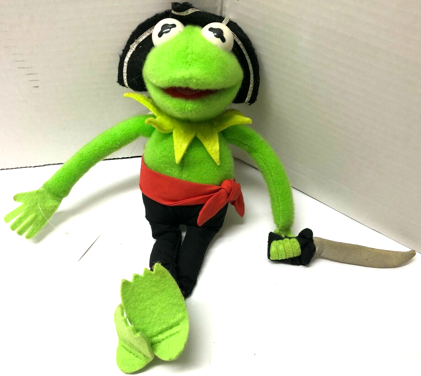 Primary image for Disney Muppets KERMIT PIRATE 12" Vintage Plush Figure