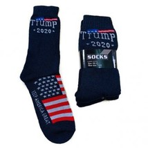 3 Pair Trump 2020 Keep America Great Mens Crew or Ankle Socks Blue 3-Pac... - $19.95