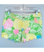 Lilly Pulitzer Womens 0 Colorful Resort Travel Vacation Floral Buttercup... - £26.15 GBP