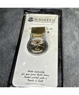 Vintage Foxwoods Casino Money Clip Brass Nickel Plated With Gold - $1,356.49 MXN
