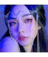 Elf Maiden Rhinestones Head Chain Veil | | Women Retro Silver Beads Hair... - $46.61 CAD