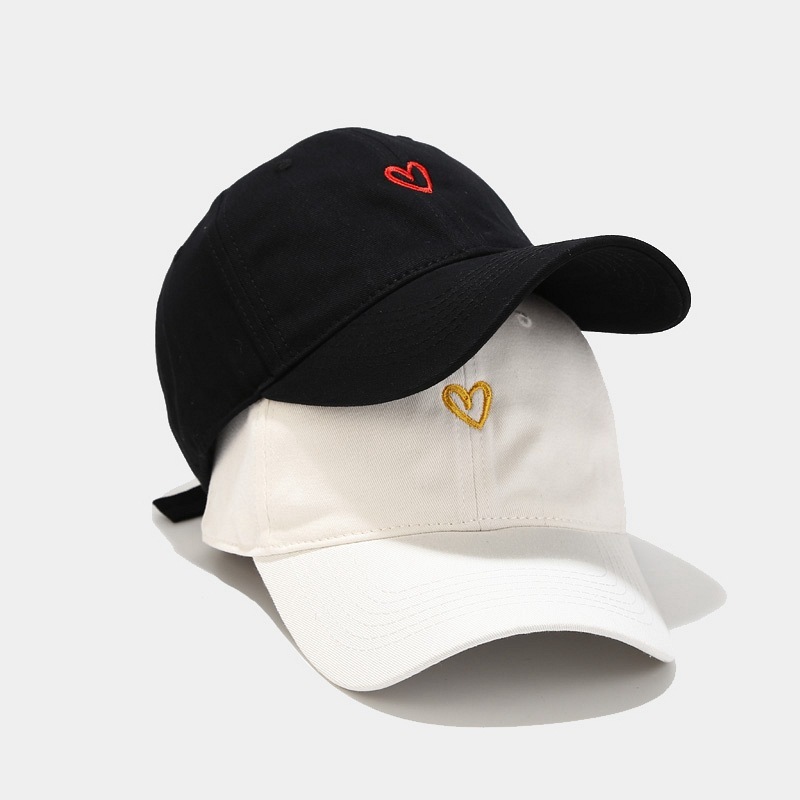 Primary image for Heart Embroidered Baseball Caps, Unisex Caps, Summer Sun Hats, Fashion Hats