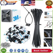 Ultimate Cable Organizer: 100 Black Nylon Zip Tie Mounts with 8&quot; Ties &amp; ... - $315.07 MXN