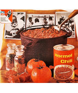 1966 Hormel Chili Advertisement Training Menu NFL Football Team Vintage ... - €25,75 EUR