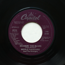 Merle Haggard - The Way It Was In &#39;51 / Moanin&#39; The Blues 45 rpm Vinyl 7&quot; Single - £7.21 GBP