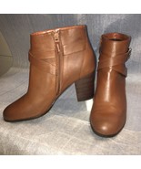 Cole Haan Chestnut Brown Leather Ankle Boot HINCKLEY BOOTIE LL Women Siz... - $94.04 CAD