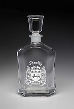 Shanley Irish Coat of Arms Whiskey Decanter (Sand Etched) - £37.20 GBP