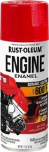 Rust-Oleum 366432 Engine Enamel Spray Paint, 11 oz, Gloss Industrial Red - $19.61