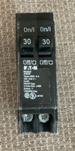 Eaton BD3030 Cutler-Hammer Type BR Duplex Circuit Breaker, 30/30 amps, 1... - $22.53