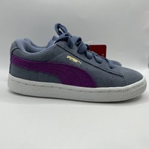 Puma Suede Kinder-Fit Preschool Size 10C Blue/Purple - £19.57 GBP