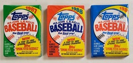 1987,1988,1989 Topps Baseball Lot of 3 (Three) Sealed Unopened Packs** - $15.28