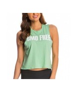 ONZIE Muscle Tank Yoga Top GMO FREE Print Light Green ( S/M ) - $57.93 CAD