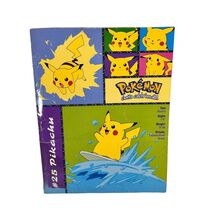 Vintage Pokemon School Folder 2 Pocket 1999 Pikachu Raichu 25 26 Nintend... - $25.65