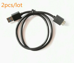 2X USB 3.0  Sync Cable For Toshiba Desktop Portable External Hard Drive Storage - £6.92 GBP
