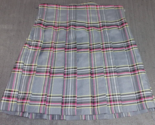 GRAY PINK PLAID PLEATED SCHOOL GIRL  SKIRT HALLOWEEN COSPLAY COSTUME EXT... - $29.73 CAD