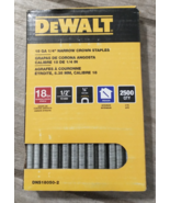 DEWALT  1/2&quot; Indoor 18GA Narrow Crown Staples P/N DNS18050-2 (Pack of 2500) - $270.05 MXN