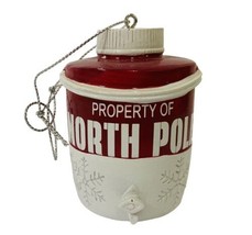 Property of North Pole Red and White Water Jug Ornament by Midwest #217832 - £11.89 GBP