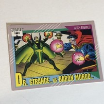 Dr Strange Vs Baron Mordo Trading Card Marvel Comics 1991  #110 - £1.53 GBP