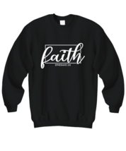 Religious Sweatshirt Faith Ephesians 2:8 Black-SS  - £22.34 GBP