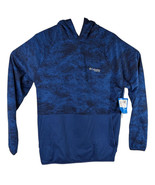 Columbia PFG Hoodie Mens Small Blue Camo Super Terminal Fleece Hooded - $65.24 CAD