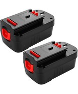 2Pack 3.6Ah Hpb18 Ni-Mh Replacement Battery For Black And Decker 18V, Black - £35.91 GBP