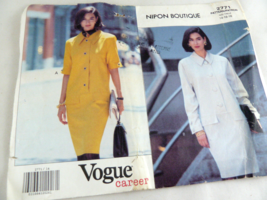 Vogue 2771 Nipon Design Boutique Career Sewing Pattern Sz. 14 16 18 Uncut - £11.86 GBP