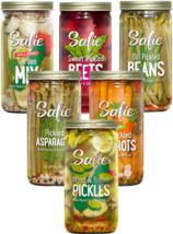 Safie Foods Asparagus, Beans, Beets, Carrots and Pickles, Variety 6-Pack... - $72.22