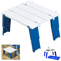 Personal Beach Camping Mini Lunch Picnic Drink Holder Table Folding Tray Stand - £19.36 GBP