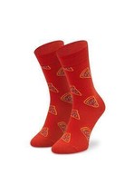 Happy Socks Rojo Pizza Unisex Algodón Premium Calcetines 1 Par Talla 7-11 - £18.24 GBP