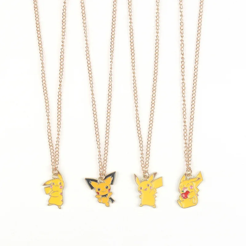 Kawaii pokemon Pikachu anime figure fashion accessories Pokemon cartoon couple - £10.51 GBP