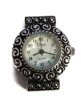 Accutime Vivani Ladies Silver Tone Retro Style Quartz Watch Case Needs Repair - £8.00 GBP