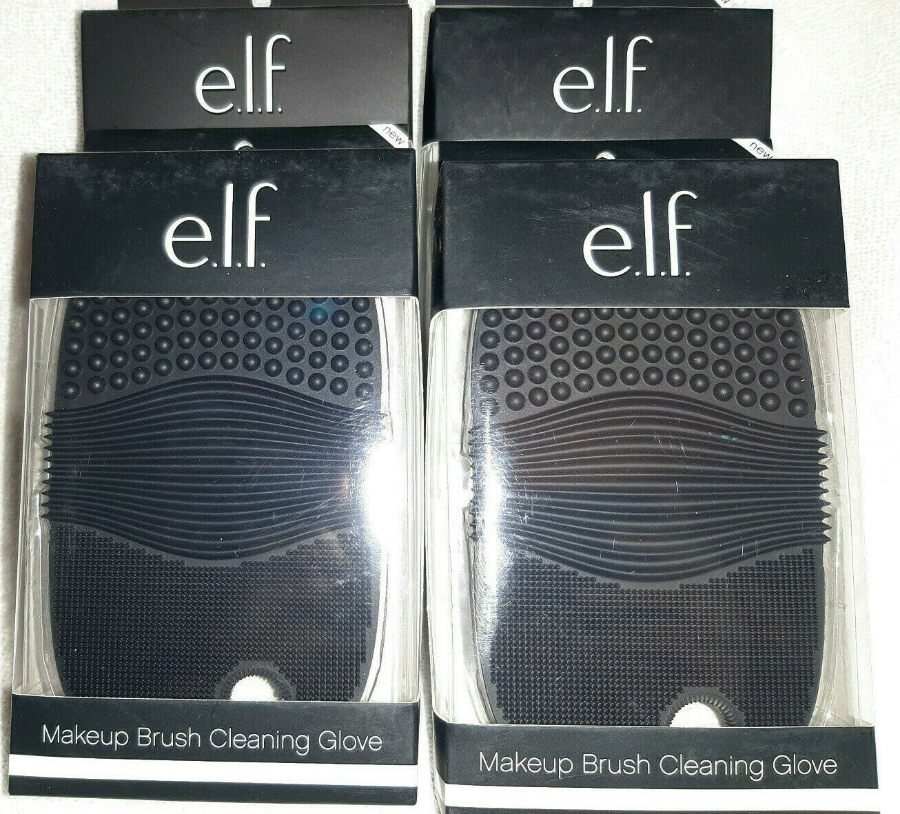 4 Pack of ELF MAKEUP BRUSH CLEANING GLOVE #85075  Brand New In Boxes - $18.76