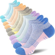 Women Athletic No Show Compression Socks Running Hiking Cushioned 5-Pairs - £28.20 GBP