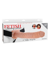 Fetish Fantasy Series 11&quot; Hollow Strap On - Flesh - $47.26