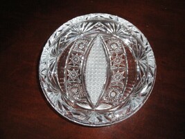 Crystal Glass Large Ashtray 8.75" Diameter NIB image 11