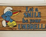 The Smurfs Trading Card 1982 #50 Let A Smile Be Your Umbrella - £1.98 GBP