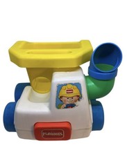 Vintage Playskool Toy Dump Truck Yellow Bed Kids Boys Girls Toddler Play - £11.83 GBP