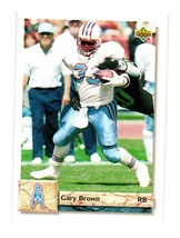 1992 Upper Deck #540 Gary Brown Houston Oilers - £1.33 GBP