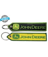 John Deere Keychain Patch Tractor Embroidered Fabric Acrylic | Farm Vehi... - $12.95