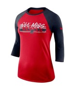 Ole Miss Rebels Womens Nike Static Graphic Raglan 3/4-Sleeve T-Shirt - M... - $30.17 CAD