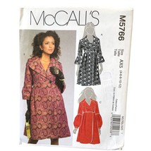 McCalls Sewing Pattern 5766 Lined Coat Jacket Misses Size 4-12 - $9.89