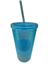 Starbucks Studded Blue Gradient Bling Ombre Cold Cup Tumbler Grande 16oz... - $18.53