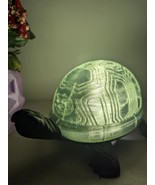 Black Turtle Lamp With Translucent Green Shell - $61.60 CAD