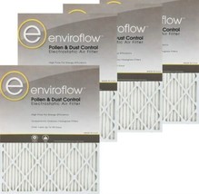 Enviroflow Pollen And Dust Control Air Filter 4 Pack 18x24x1 Brand NEW - £31.14 GBP